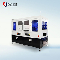 Machine de distribution automatique PLC de haute précision Ranjin à double module axe XYZ, système de positionnement par vision à 4 vannes pour colle électronique