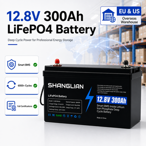 Batería LiFePO4 de 12.8V 300Ah, Batería de Iones de Litio de Ciclo Profundo, 6000 Ciclos, IP65, para Almacenamiento Solar, Embarcaciones, Autocaravanas, Stock en la UE, 3 Años de Garantía - Product Image 1