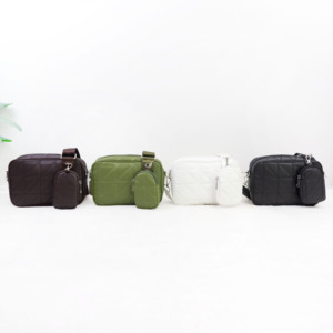 2024 HONOUR ME dames mode PU sac à bandoulière avec petite pochette en cuir bandoulière sac de messager en gros motif de pierre - Product Image 1
