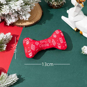 Jouets pour chiens de Noël avec BB son grinçant résistant aux rayures et à la morsure pas facile à avaler jouets pour animaux de compagnie de Noël - Product Image 4