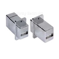 Les panneaux plaqués or entièrement blindés sont équipés d'adaptateurs USB + ECF504-UAAS pour connecteur