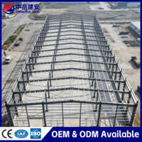 Atelier en structure métallique préfabriquée robuste Q355B à faible teneur en carbone Zhongyue avec services de soudage, découpe et pliage