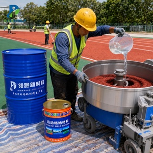 กาวโพลียูรีเทนสองส่วนผสม INOLP สำหรับงานขายส่ง ใช้กับเม็ดยาง EPDM สำหรับพื้นสนามวิ่งและสนามเด็กเล่น - Product Image 1