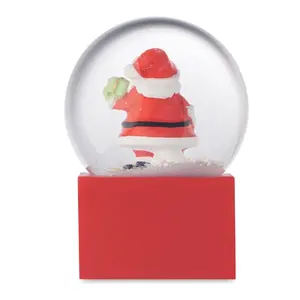 Bola de nieve SANTO de vidrio, artículos navideños - Product Image 4