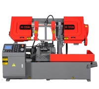 Scie à ruban CNC industrielle de haute précision pour usage intensif, coupeur de métal automatique avec composants centraux à engrenages de tension mécanique