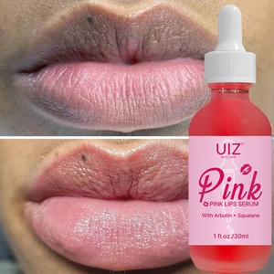 Sérum Lèvres Rose Uiz – Traitement Végétalien Hydratant et Exfoliant pour Lèvres Foncées – Éclaircissant 24H Jour & Nuit - Product Image 1