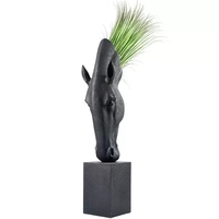 Pots de plantes en fibre de verre durables et écologiques de style classique, décorations animales sculptées à la main, pour l'intérieur/l'extérieur, la maison, le jardin, les hôtels
