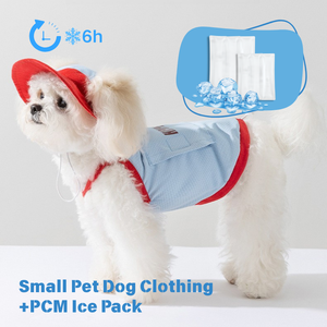 Chaleco Refrigerante Ajustable con Bolsa de Hielo para Perros Pequeños y Medianos, Suministros de Terapia de Rehabilitación para Primavera y Verano, Compresas Frías y Calientes - Product Image 1