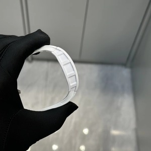 Reloj de pulsera de fibra de carbono, cerámica blanca y caucho, para hombre y mujer, a la moda, para parejas, de negocios - Product Image 3