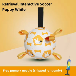 Jouets interactifs pour chiens : cordes de saut, jouets de tirage à l'eau, ballons de football à rayures pour le tirage à l'équerre - Product Image 5