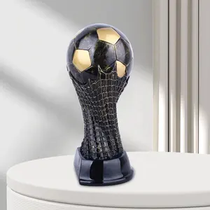 Wereld Voetbal Cup Europese Voetbal Trofee Hars Ambachten Creatieve Relatiegeschenken Woonkamer Desktop Woondecoratie