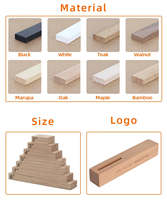 Porte-cartes de table en bois, supports numérotés, porte-photos, décorations de table pour mariage, fête, menu, maison