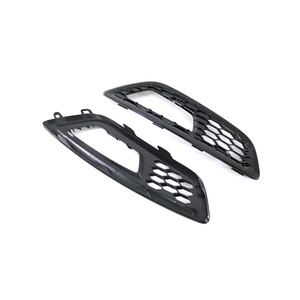Ford Focus Fog Light Bezels 2015-2017 Black <b>ABS</b> Clip On Front Bumper Cover Trim - Product Image 3