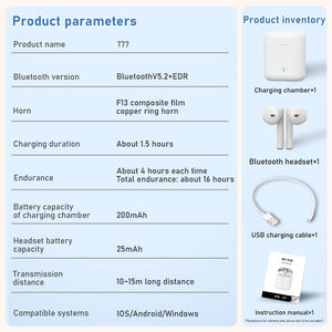 Hochwertige BT5.2-Kopfhörer Kostenlose echte drahtlose TWS-Ohrhörer Elektronische Ohrhörer <span class=keywords><strong>Awei</strong></span> S120i - Product Image 6