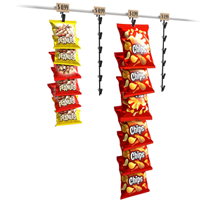 Merchandising Merchandising Clips Bandes Présentoir Stand Suspendus En Métal Clips Bandes pour Snacks Au Détail - Product Image 5