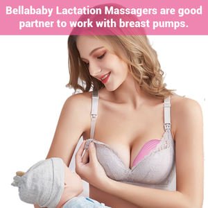 Elektrisches Laktation massage gerät zum Stillen Vibrations frequenz umwandlung Flüssiges Silikon-Laktation massage gerät Komfortable Pflege - Product Image 4