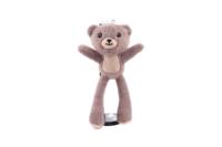 Porte-clés en peluche animale à membres extensibles, poupée en peluche rétractable de dessin animé, jouet interactif anti-stress pour enfants