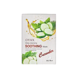 HOT Wholesale Organic Hydrating Cucumber Beauty Skin Face Care Deep Cleansing Soothing Moisturizing Sheet Facial Mask