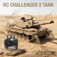 Heng Long 3908-1 Challenger 2 Británico 1/16 2.4G Infrarrojos IR Tanque RC de Combate con BBs, Humo, Luces y Sonido, de Metal y Acero, Juguete