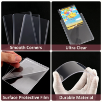 Protège-cartes rigides en PVC 35pt pour cartes de collection, baseball, sport, TCG, Pokémon – Taille standard – Vente en gros