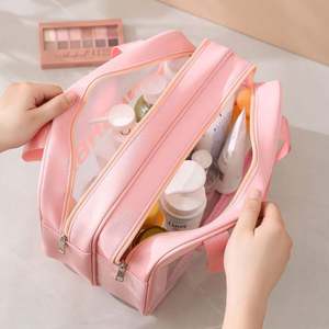 Bolsa de separación seca y húmeda sentido avanzado impermeable zona de viaje almacenamiento carta neceser portátil Pu Rosa bolsas deportivas - Product Image 6
