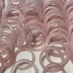 Bestseller Edelstein Rosa Kristall Jade Armreifen Naturstein Rosenquarz Rosa Kristall Armreif Armband für Frauen Geburtstags geschenk - Product Image 3