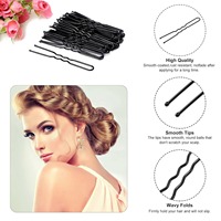 Épingle à cheveux ondulée personnalisée de 5cm Épingle à cheveux décontractée simple et intelligente pour femmes et filles