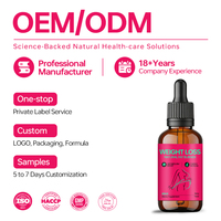 OEM Natural Slim Fast Brûleur de Graisse Liquide en Gouttes 60ml Gouttes Orales Extrait de Thé Vert Grains de Café Vert Extraits Herbacés Perte de Poids Adultes