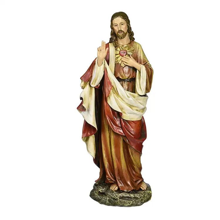 Heilig Hart Van Jezus Religieuze Standbeeld Franse Religieuze Standbeeld Van Heilig Hart Van Jezus Standbeeld Arts Baby Jesus