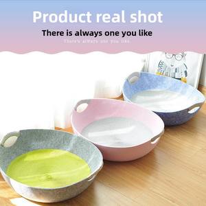 Ganzjahres-Universal-Katzen nest Cooler Sommer filz schutz mit Teddy-Hunde-Internet-Promi-Haustier bett für Katzen und Hunde - Product Image 3