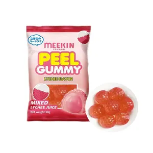 Gelatin Jelly Fruit Candy Confectionery Products With Lychee Flavor