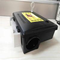 Caja de Cebo para Roedores de Plástico a Bajo Precio, Reutilizable, Negra, Grande, Trampa para Ratas y Ratones, Control de Plagas en Exteriores, Caja de Venta al Por Mayor