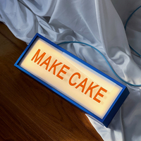 Panneau acrylique lumineux personnalisé, cadre de peinture de cuisson, boîte à lumière publicitaire, boîte à lumière de magasin, panneau de Logo Led pour l'extérieur