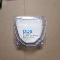 Protecteur de dents antichoc Sécurité Sport Protège-dents Boîte dentaire transparente en plastique avec éponge