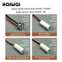 Nouveau capteur de mouvement infrarouge PIR détachable 12V DC pour contrôle tactile de porte et interrupteur de capteur tactile pour armoire