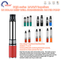 Pompe à vis à faible pression portable à courant continu 24V WEDO ZQJD-450-24-6, pompe à eau submersible pour puits profond, pour énergie solaire et batterie