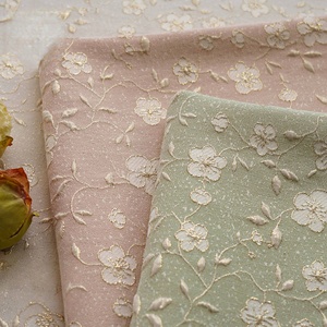 Nouveau tissu Jacquard pour décoration de bagages en tissu de fleurs de pêcher en relief 3d avec fil d'or élégant - Product Image 1