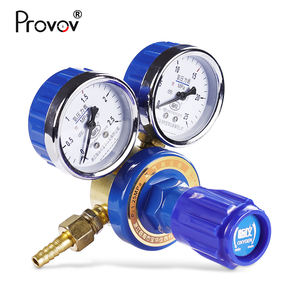 Válvula reductora de presión de gas de dos manómetros, regulador de oxígeno y acetileno para corte de soldadura - Product Image 2