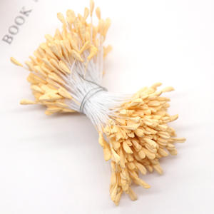 Suministros de arte DIY hechos a mano: Flor de lirio simulada con tallo retorcido, núcleo de yeso, estilo rústico, protección del medio ambiente - Product Image 5