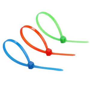Wholesales Plastic Zip Ties Nylon Cable Ties Colorful ties shining in the dark for Christmas Tree Light
