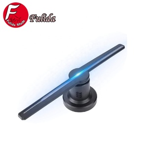 Stock listo 42cm 16,5 pulgadas 3D holograma publicidad Display Fan 3d proyector holográfico 3D LED ventilador de aire - Product Image 2