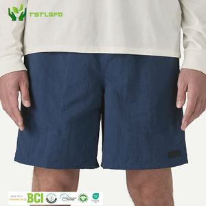 Shorts surdimensionnés vintage pour hommes en couleur unie personnalisée, tissu recyclé, séchage rapide, vêtements de sport, polyester, nylon, respirant, salle de sport - Product Image 1