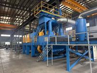 Nouvelle souffleuse à billes d'acier électrique sans poussière, automatique, 2,3 m/min, type chenillé, avec moteur