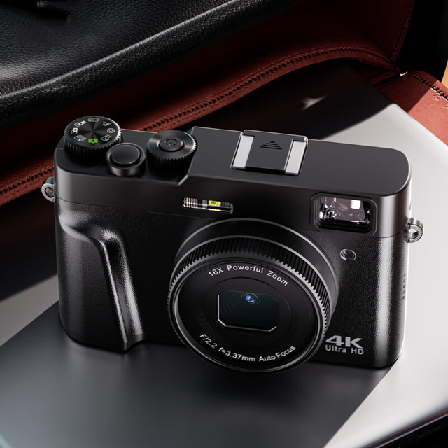 Hot 4K DSLR Camera 2.8-Inch IPS Screen Optical Viewfinder 16x Optical Zoom CMOS Sensor Vlogging Shooting Supports SD Card