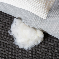 Oreiller pour le cou personnalisable en gros solide Rembourrage en fibre de soja Matériaux écologiques Caractéristiques d'évacuation de l'humidité