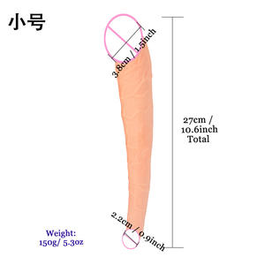 Büyük orta ve küçük çift başlı Penis u-şekilli kadın çift kullanımlı çift başlı Penis yetişkin cinsel ürün - Product Image 4