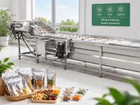 Automatische luchtbellenwasmachine voor het reinigen van groenten, fruit en verpakte voedingsmiddelen