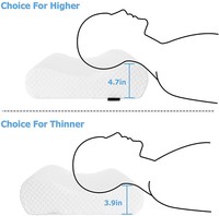 OEM Maßgefertigtes Modernes Bambus-Kontur-Memory-Foam-Nackenstützkissen Orthopädisches Schlafkissen für den Schlafzimmergebrauch