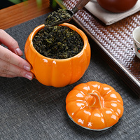 Pot de citrouille en céramique moderne vide pour décor d'automne pour cuisine, fête, stockage des aliments, usage domestique