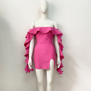 New Spring Satin <b>Yoga</b> Dress with Round Neck Short Sleeves and Breathable Lightweight Design for Outdoor Casual Wear Parties - Product Image 4